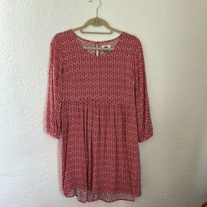 Old Navy pink floral babydoll dress